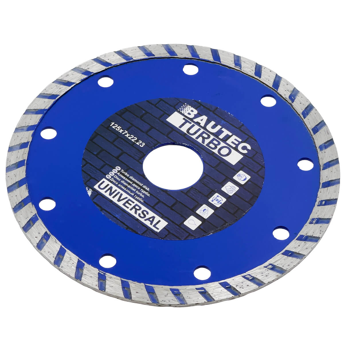 DISC DIAMANT UNIVERSAL TURBO 125X7X22.23 BAUTEC DISC DIAMANT UNIVERSAL TURBO 125X7X22.23 BAUTEC