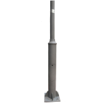 STILP DECORATIV TUBULAR DIN OTEL 4MX76MM GRI ELMOS