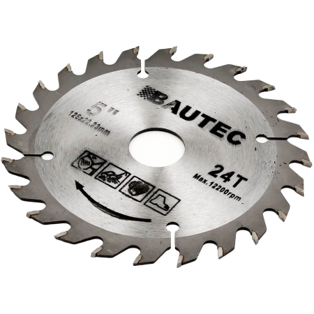 DISC PT FERESTRAU CIRCULAR PE LEMN 125MM 20T BAUTEC