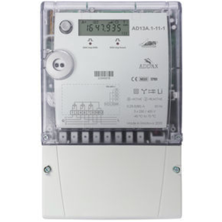 CONTOR BIDIRECTIONAL TRIFAZAT PRIN TRANSF. 5(85)A 230/400V IP54 ADDAX