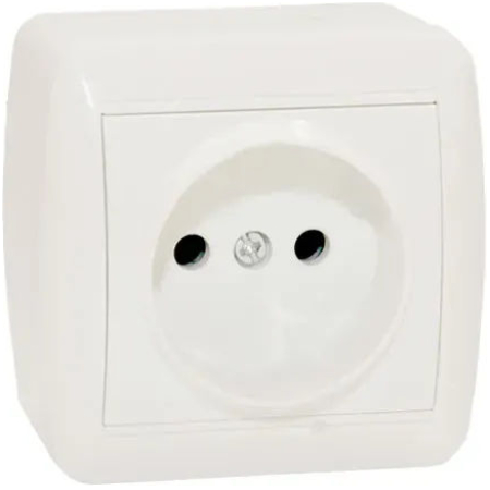 Priză albă aparentă 16A IP44 220V Elmos
