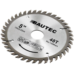 DISC PT FERESTRAU CIRCULAR PE LEMN 125MM 40T BAUTEC