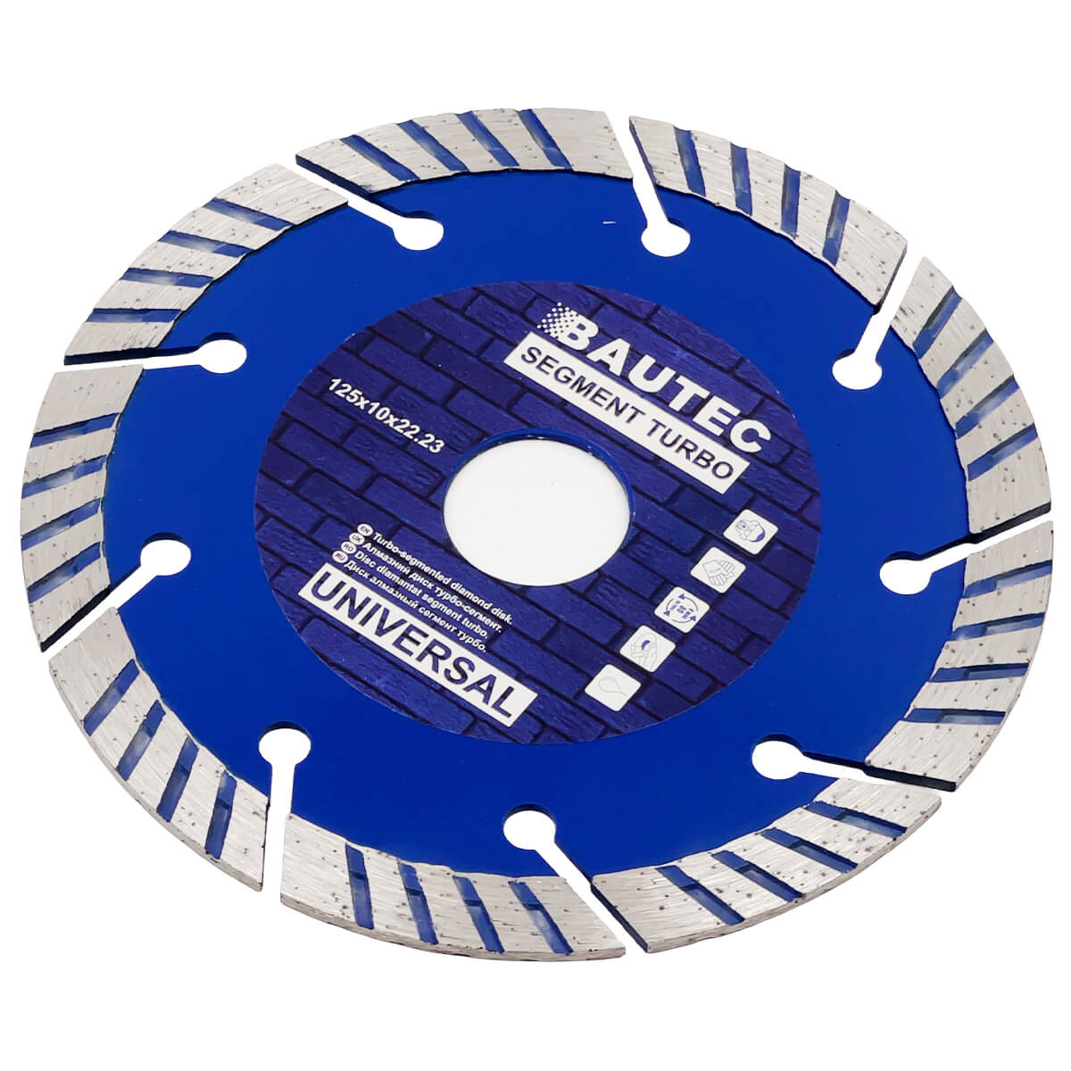DISC DIAMANT UNIVERSAL TURBO-SEGMENT 125X10X22.23 BAUTEC DISC DIAMANT UNIVERSAL TURBO-SEGMENT 125X10X22.23 BAUTEC