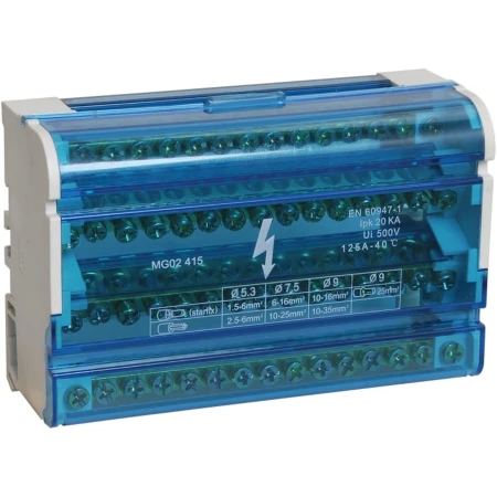 BLOC DE DISTRIBUTIE 4X15 125A 3L+PEN