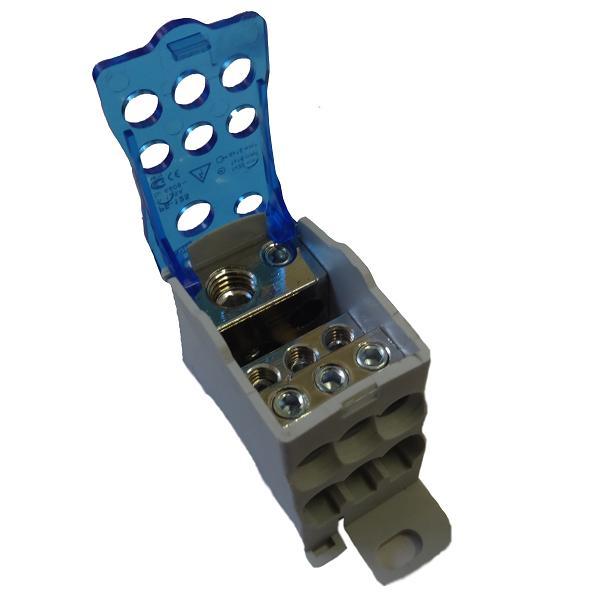 BLOC DE DISTRIBUTIE PE DIN 1P 125A(1X35+1X16/6X16) MEGAWATT BLOC DE DISTRIBUTIE PE DIN 1P 125A(1X35+1X16/6X16) MEGAWATT