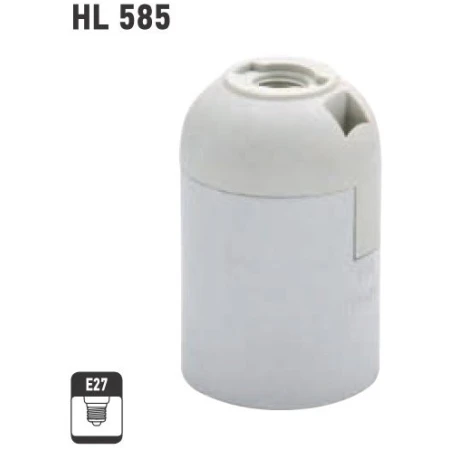 Dulie din plastic E27 albă E27 Horoz