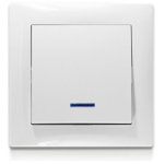 INTRERUPATOR UNITAR INCORPORABIL CU ILUMINARE 10A IP20 220V ROSA ELMOS