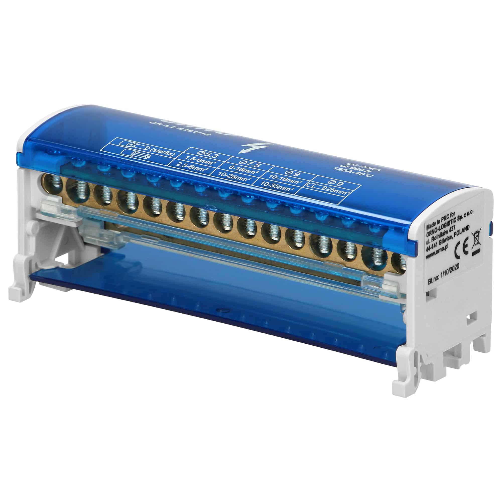 BLOC DE DISTRIBUTIE 2X15 125A L+PEN BLOC DE DISTRIBUTIE 2X15 125A L+PEN