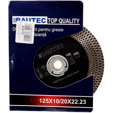 DISC DIAMANT 45X125X10/20X22.23 BAUTEC