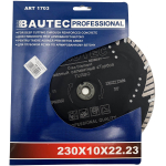 DISC DIAMANT CU DINTI DE PROTECTIE 230MM BAUTEC