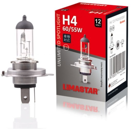LAMPA LIMASTAR H4 12V 60/55W P43T