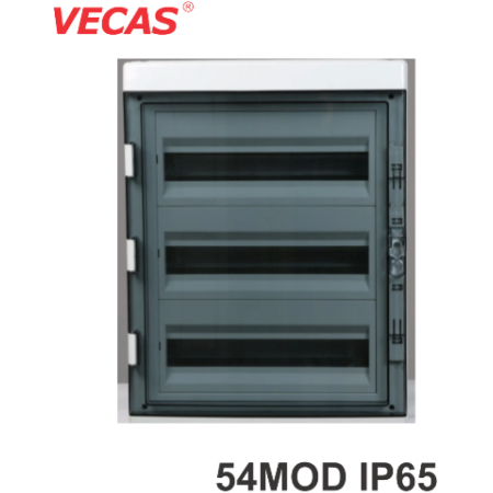 DULAP DE DISTRIBUTIE APARENT HA-54MOD(3X18) (PLASTIC) IP65