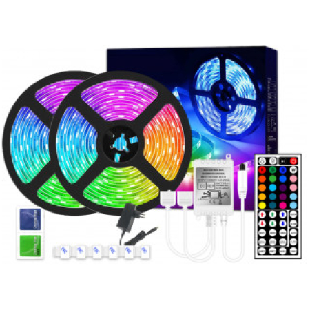 Set bandă LED 10W RGB 220V 200 lm/m IP20 10m Horoz
