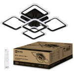LUSTRA LED 90W 3K-6.5 NEGRU ARIS IN HOME