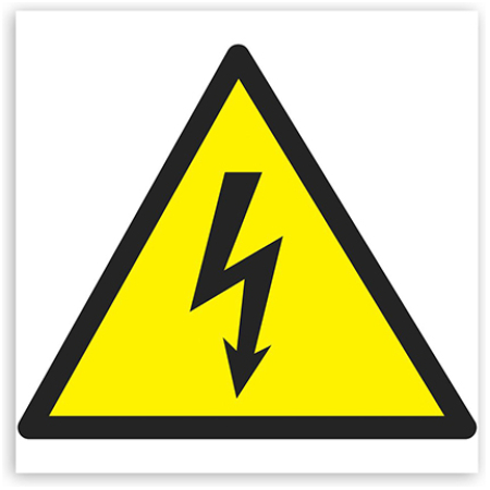 Pericol de electrocutare Autocolant