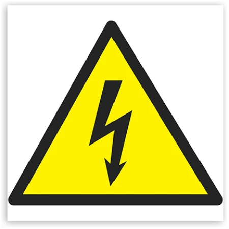 Pericol de electrocutare Autocolant