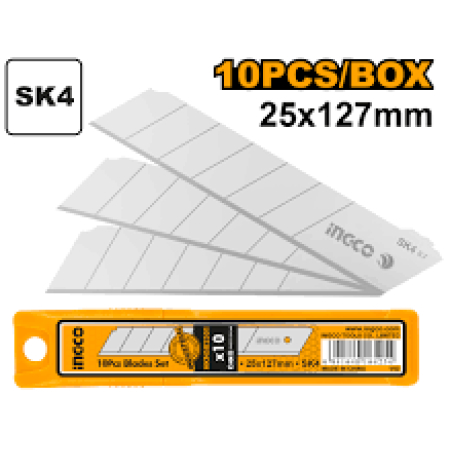 SET DE LAME 10BUCATI 25*127MM INGCO