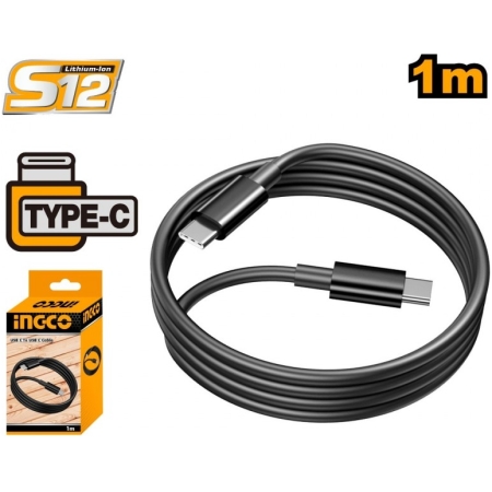 CABLU USB TYPE C- TYPE C 1m INGCO