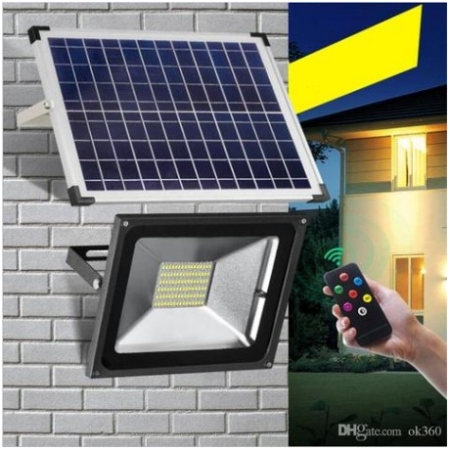 Proiector led cu panou solar 40W 6500 K IP65