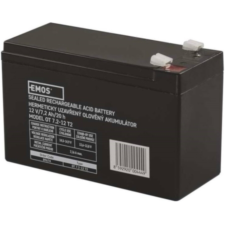ACUMULATOR PENTRU UPS 12V 7.2AH 6.3MM ELMOS