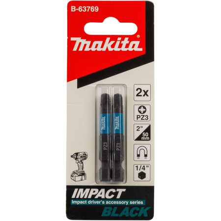 SET 2 BITI IMPACT HEX 1/4 PZ3 50MM MAKITA