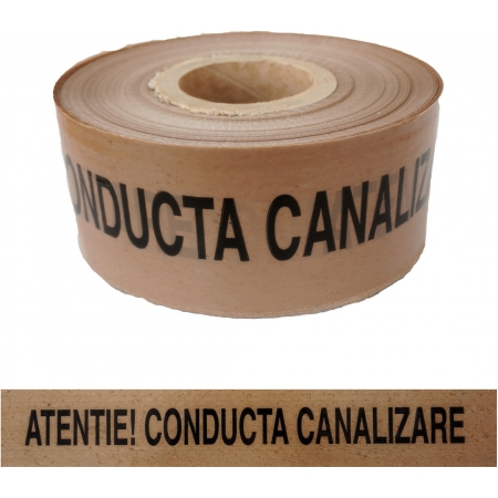 BANDA DE AVERTIZARE CANALIZARE 10CM 500M