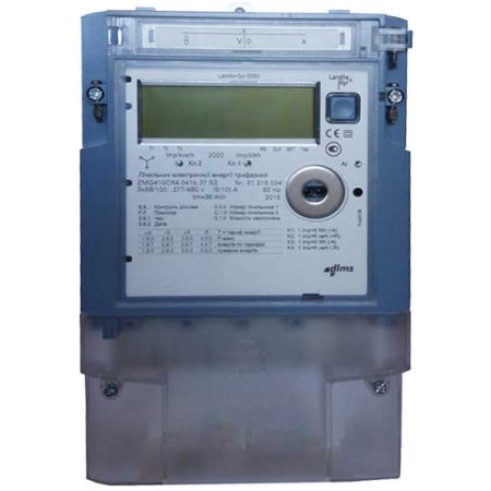 Трехфазный электронный счетчик IP45 282 x 177 x 75 mm 380B 10A