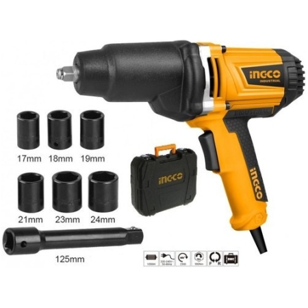 Mașină de înșurubat cu impact 1050W priză 220V-240V INGCO
