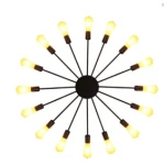 Светодиодная аплика черный E27 металл LUMINA LED