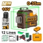 NIVELA LASER MULTI-LINIE 0-35MM VERDE INGCO