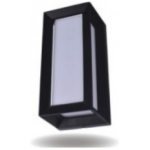 Felinar de fațadă 10W 3000K negru de exterior 260x12x115mm 220V metal LUMINA LED