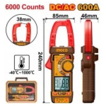 MULTIMETRU DIGITAL CLAMP MULTITESTER DC/AC INGCO