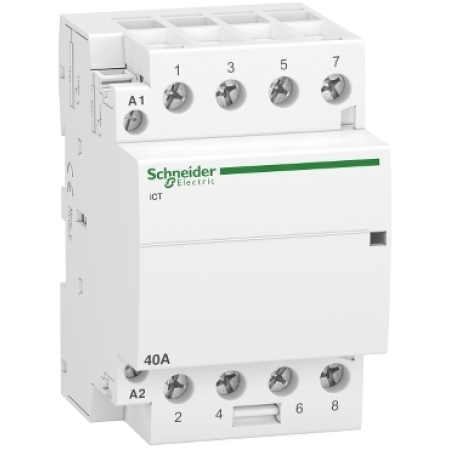 CONTACTOR ICT 40A 220-240V 4P 4ND SCHNEIDER