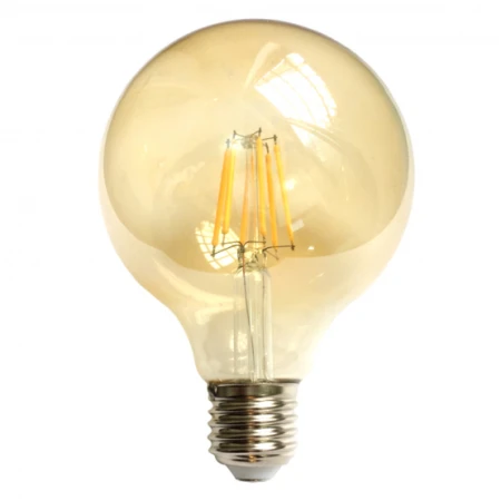 Bec LED cu filament 6,5W 2200K E27 G95 TK Lighting