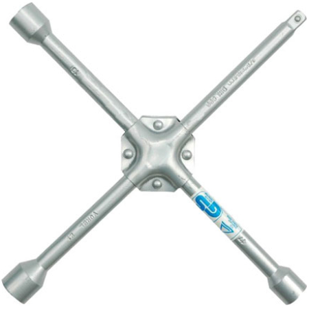 Крестовой ключ для колес 17/19/21 mm 1/2" Vorel