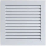 Вентиляционная решетка с сеткой белый пластик 295x160mm Ventika