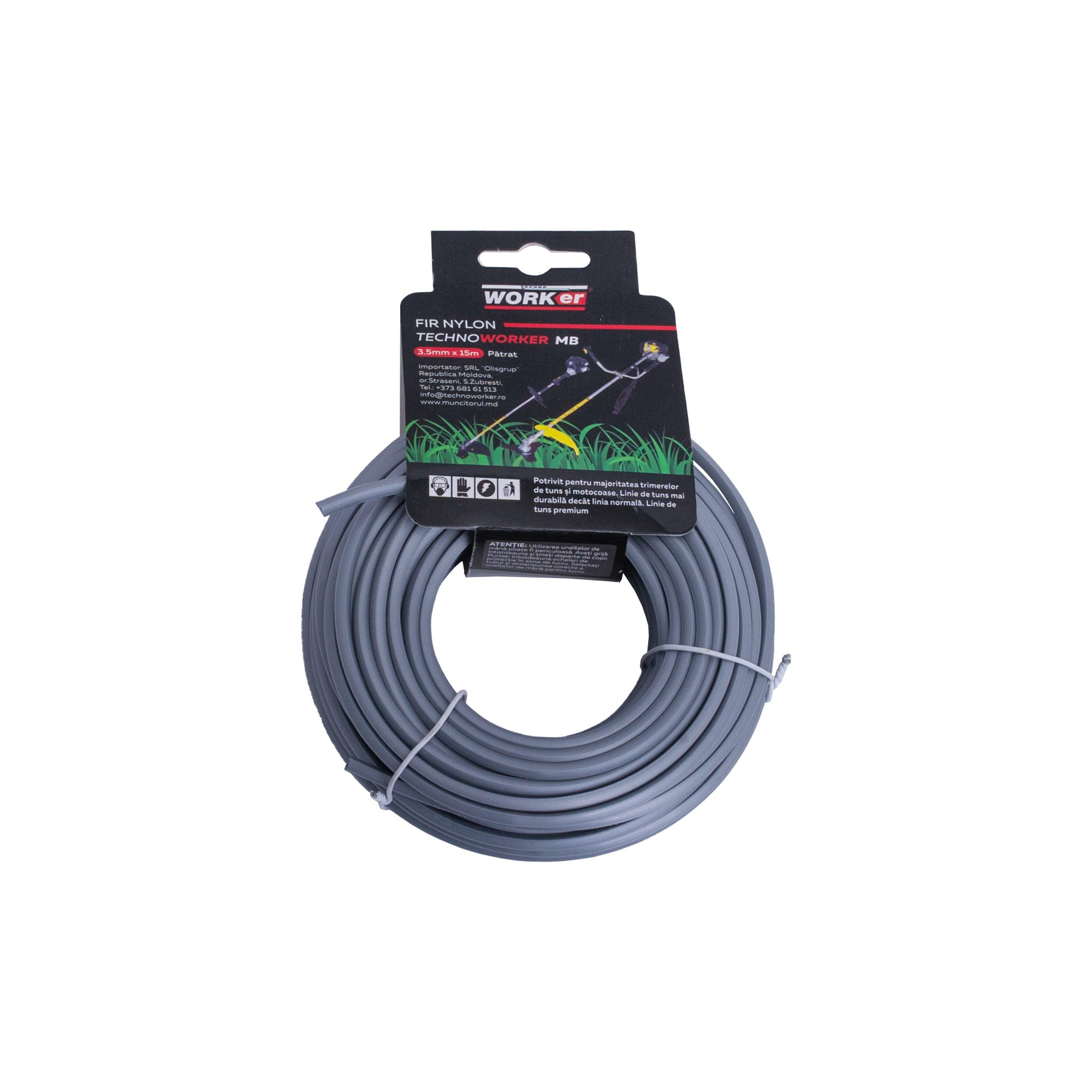 FIR NYLON PATRAT 3.5 MM x 15 M TECHNOWORKER FIR NYLON PATRAT 3.5 MM x 15 M TECHNOWORKER