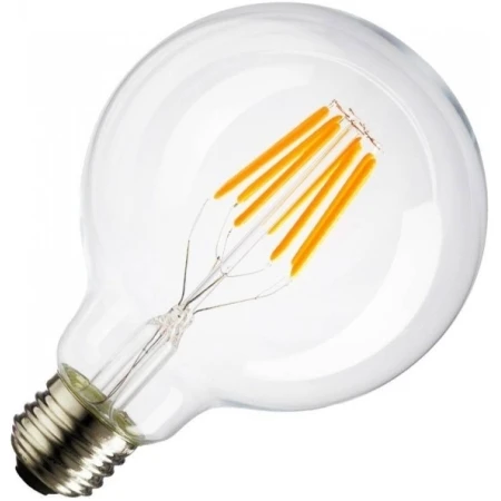 Bec LED cu filament 6,5W 2700K E27 G95 TK Lighting