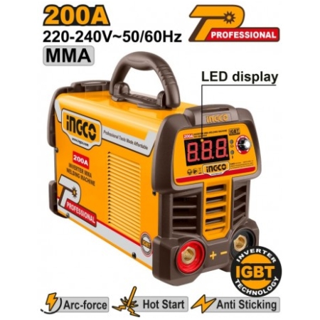 APARAT DE SUDAT CU INVERTOR 200A 220-240V INGCO
