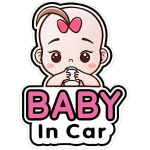 Autocolant baby in car