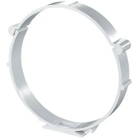 Conector de aeroduct alb plastic 100mm Ventika