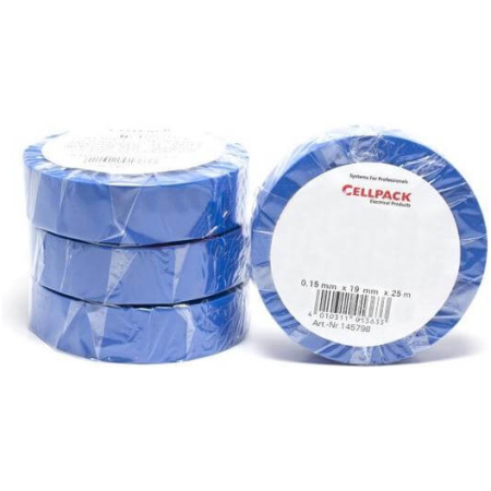 Изолента белый 0.15x19x25m CELLPACK