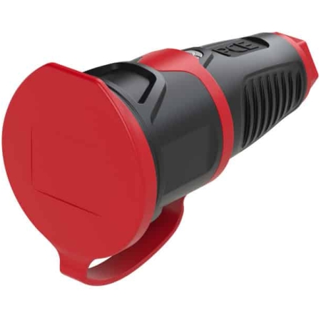 PRIZA MOBILA 16A IP20 NEGRU/ROSU PCE