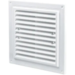 Вентиляционная решетка с сеткой белый пластик 250x180mm Ventika