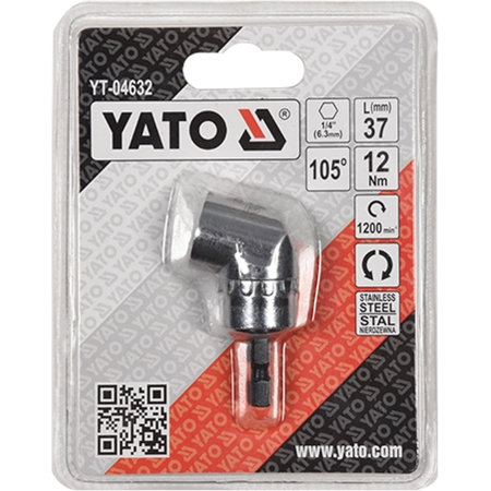 Адаптер для бит 37mm металл магнитный Yato