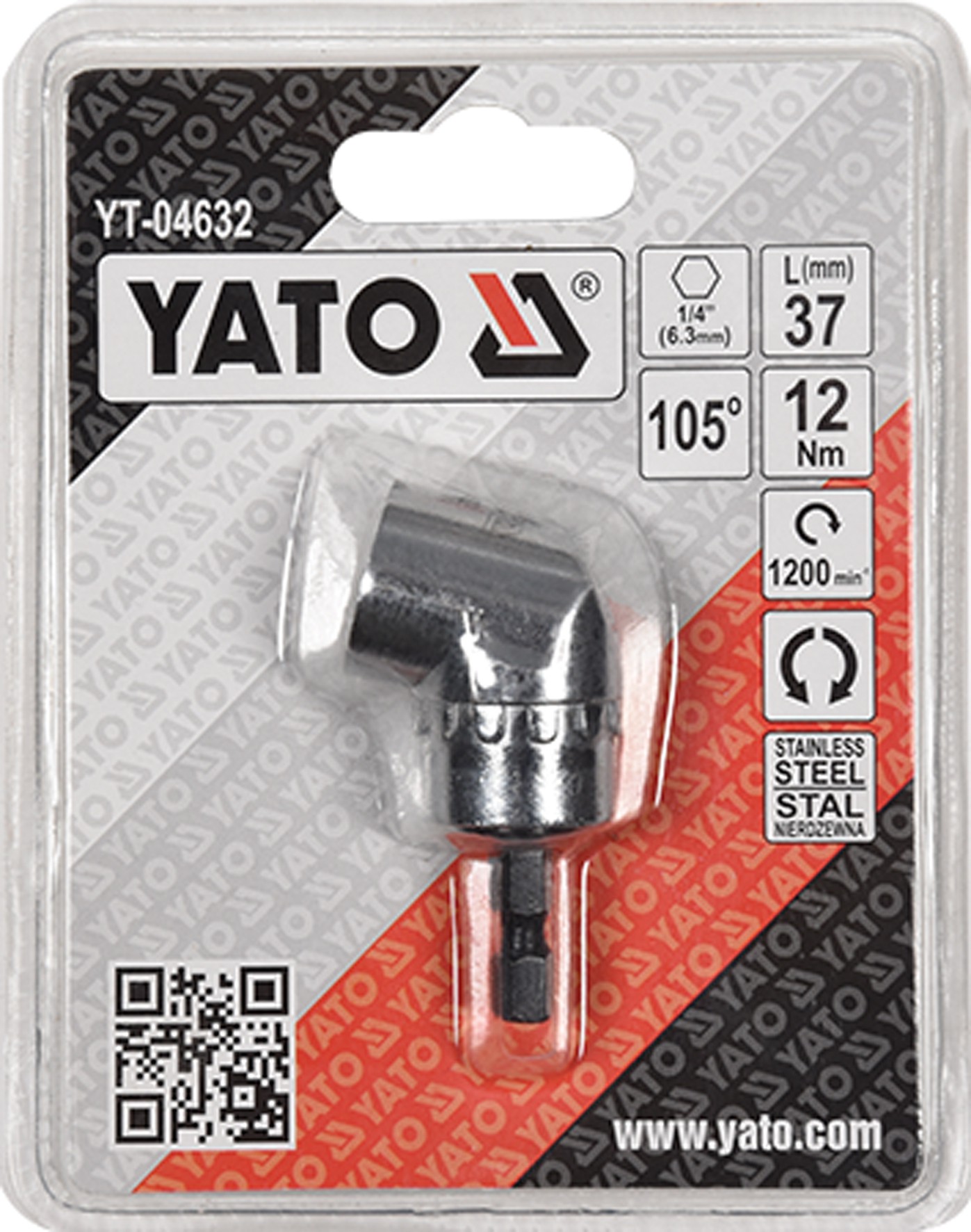 Adaptor pentru biți 37mm metal cu magnet Yato Adaptor pentru biți 37mm metal cu magnet Yato