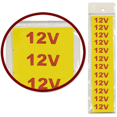 Autocolant 4*1.5mm 12V