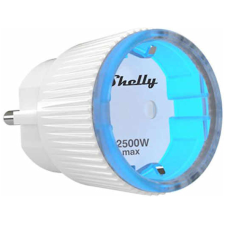 Priză cu WiFi cu contor de consum alb 16A 3500W Shelly Plug