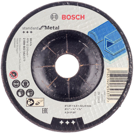125X6MM disc degrosare pentru metal Bosch