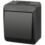 Întrerupător unitar aparent gri/Negru 16A IP54 220V Timex